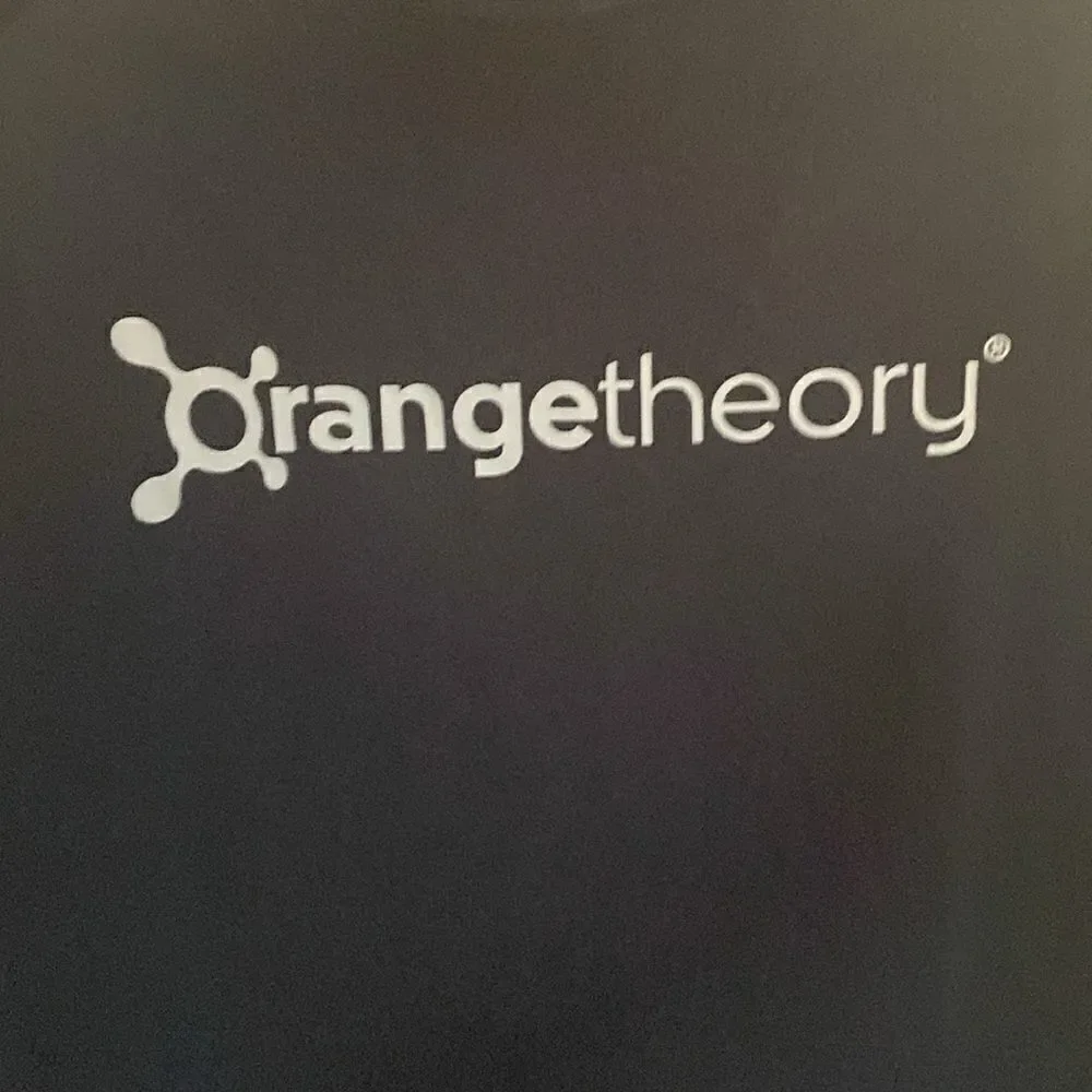 Orange Theory Hoodie Womens Medium Black  Athleisure Running Stretch Top - Picture 4 of 6